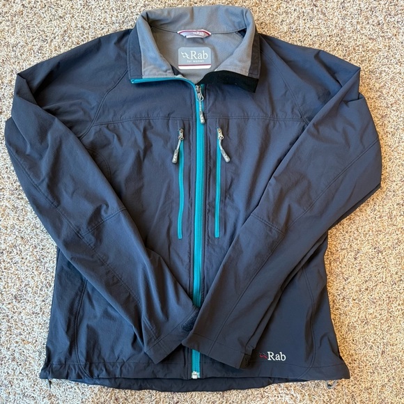 Women's Rab Sawtooth Soft Shell Jacket Outdoor Running Hiking Gray size large - Picture 15 of 15